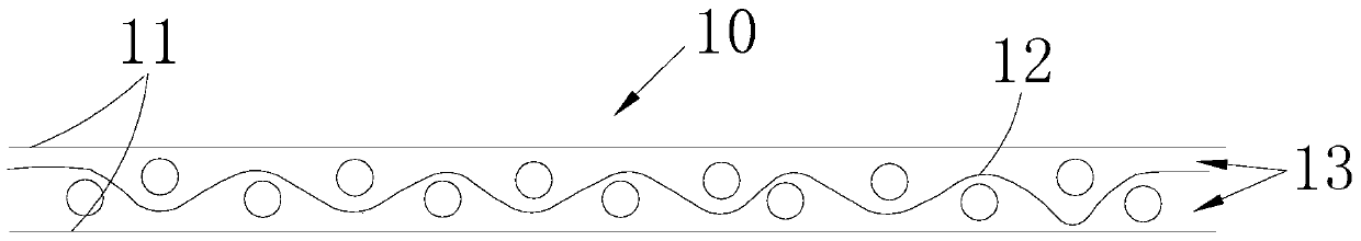 Optical fiber sensing layer and its monitoring system