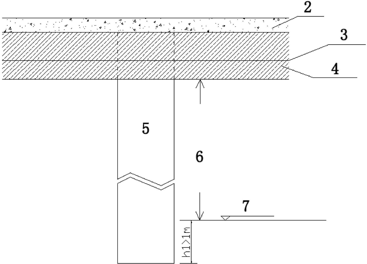 Reinforcement method for foundation of silt soft-based cast-in-place box girder support