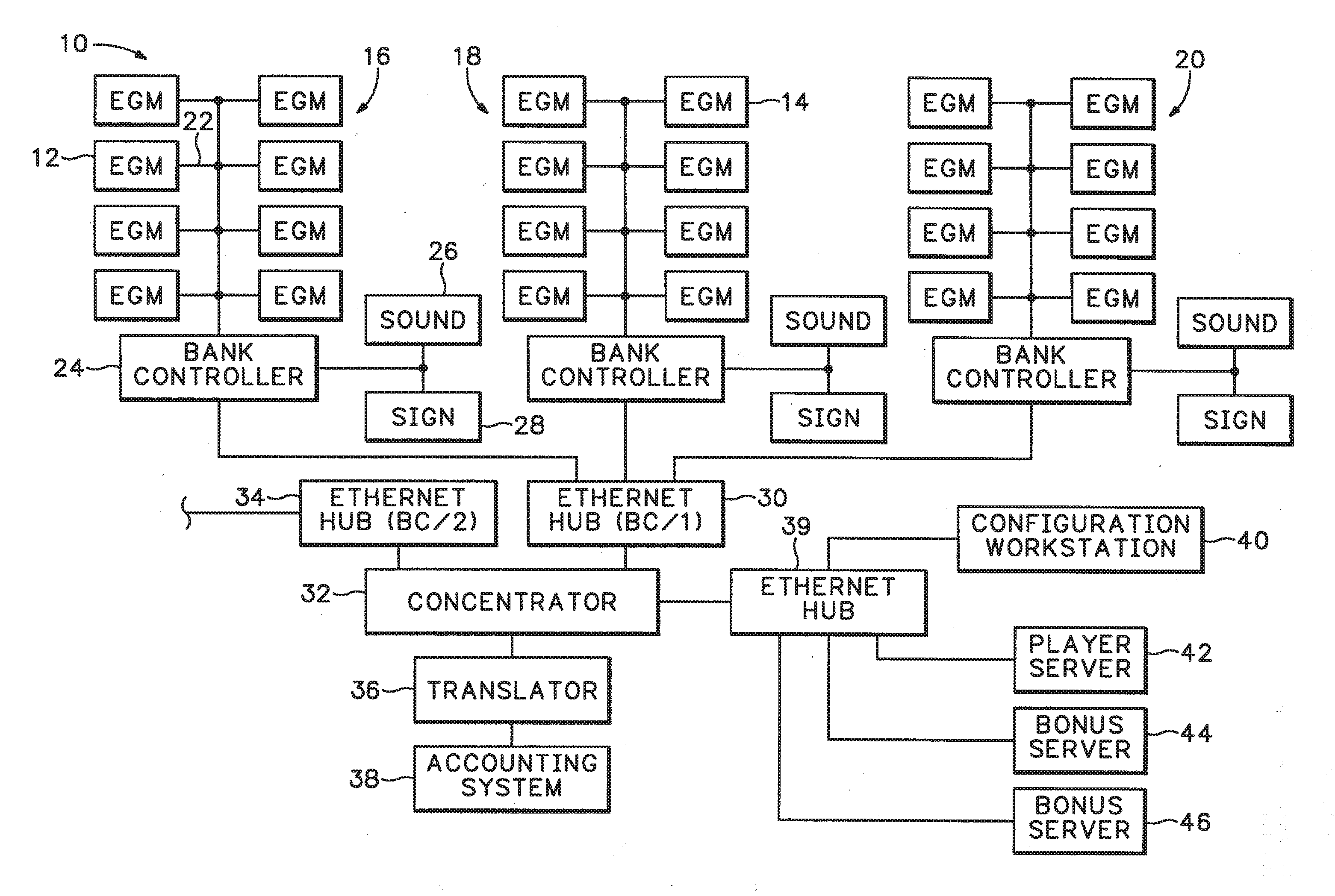 Method and apparatus for displaying player tracking information on an electronic gaming machine display