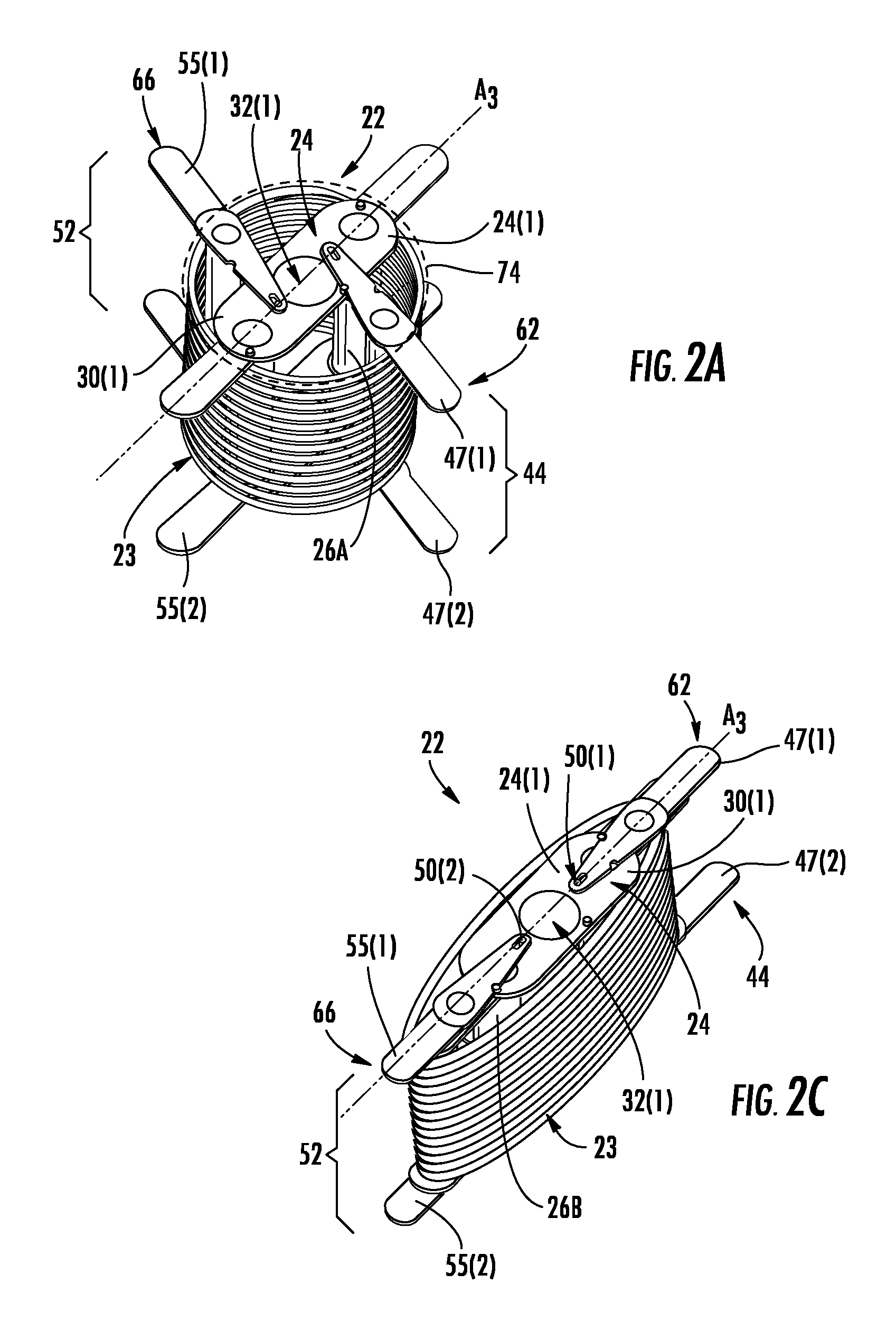 Transformable cable reels and related assemblies and methods