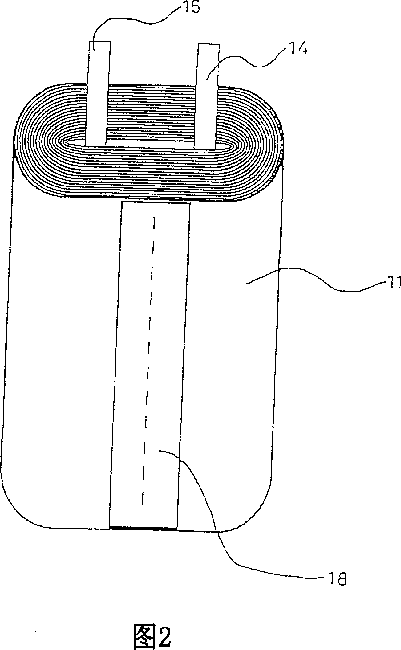 Non-aqueous electrolytic secondary cell