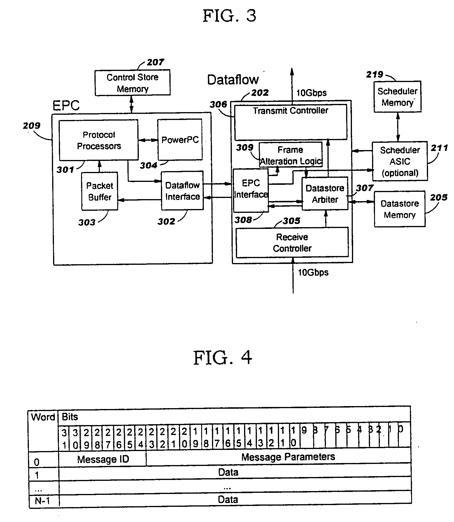 Method for sharing single data buffer by several packets