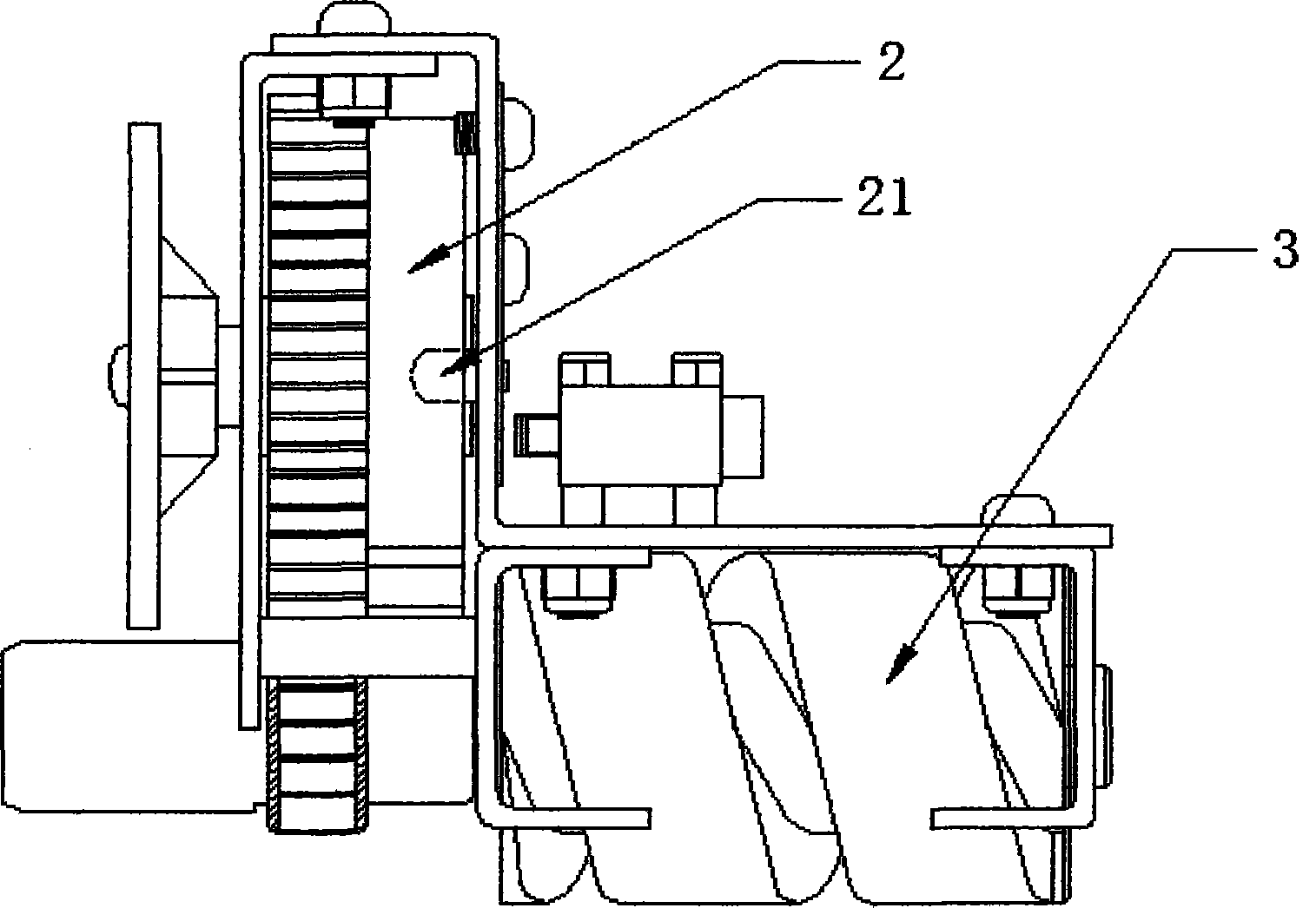 Drawer pushing device for draw-out switch cabinet