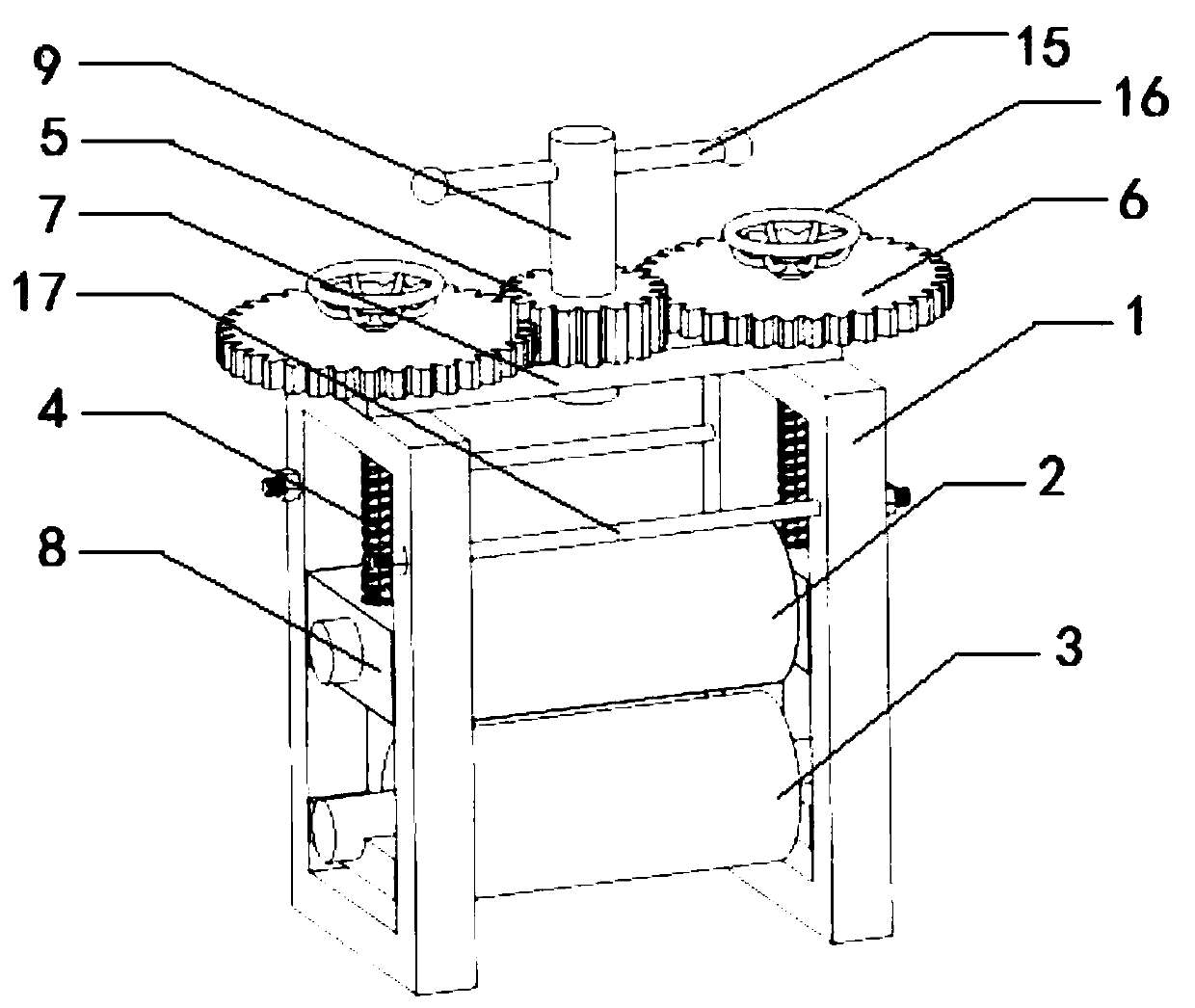 An experimental teaching rolling mill synchronous-asynchronous pressing dual-purpose device