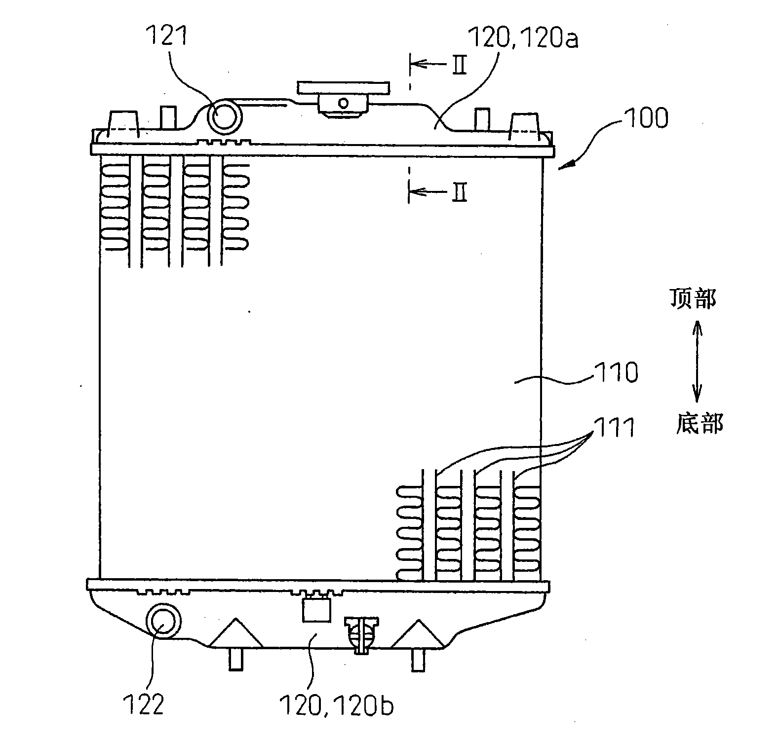 Constituent part of cooling system for motor vehicle