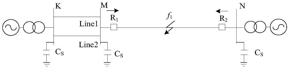 Transmission line fault fast phase selection method based on S conversion