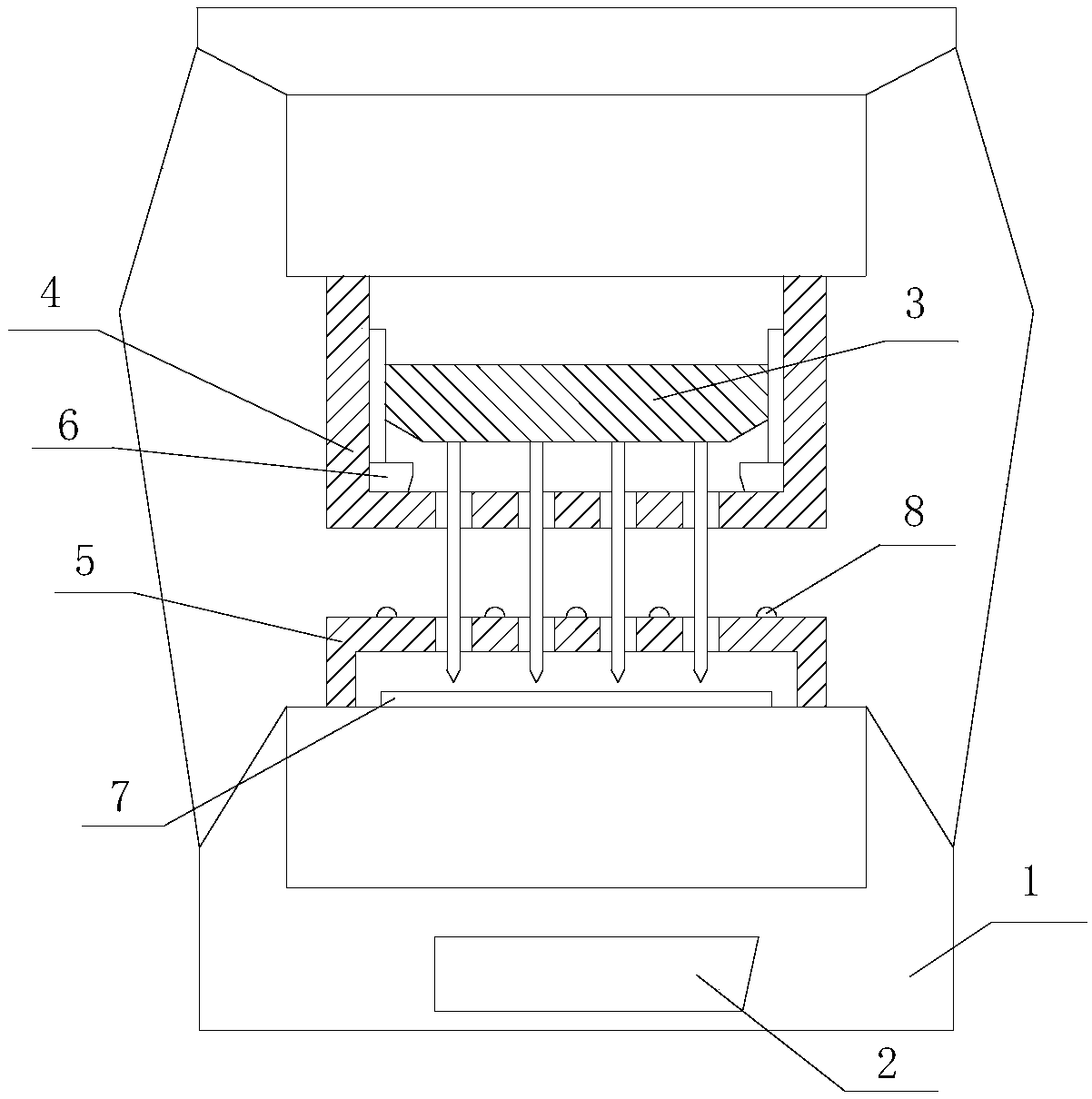 High-precision stitching-breakage-prevention papermaking blanket production method and needling machine thereof