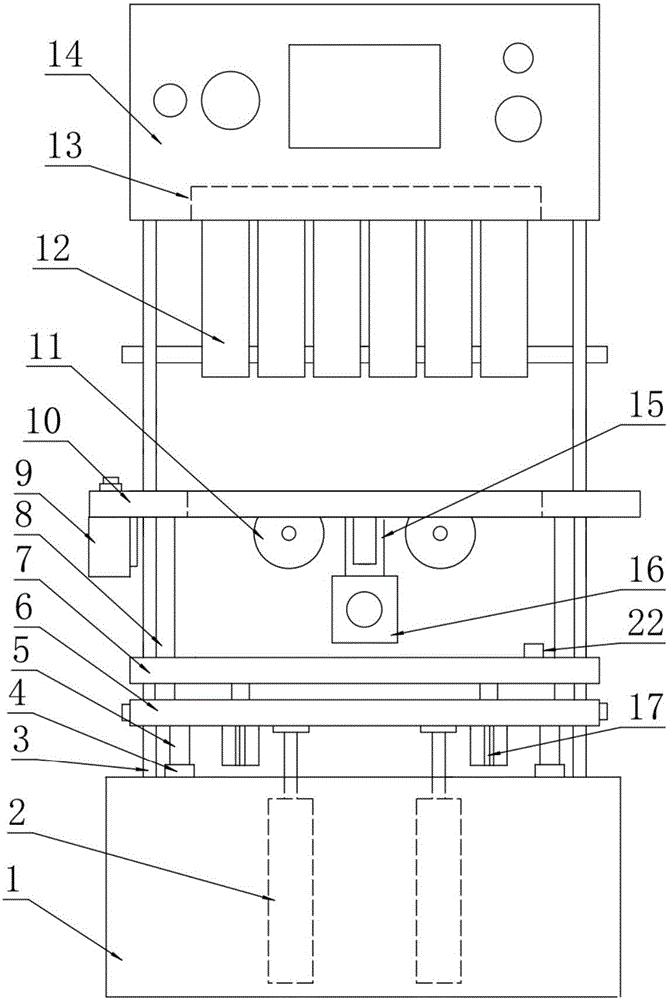 Storage battery automatic slot entering device