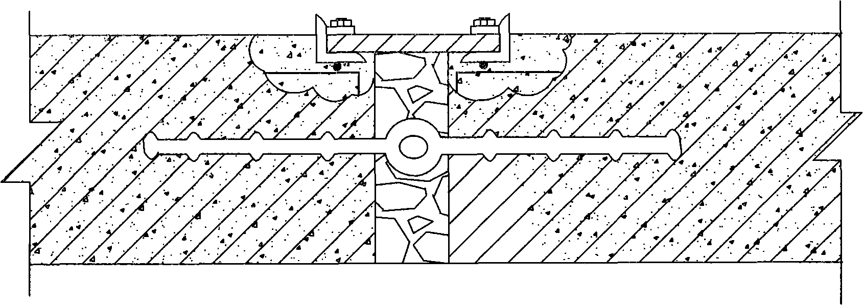 Internal-bonded water-proof technique for externally-bonded waterstop