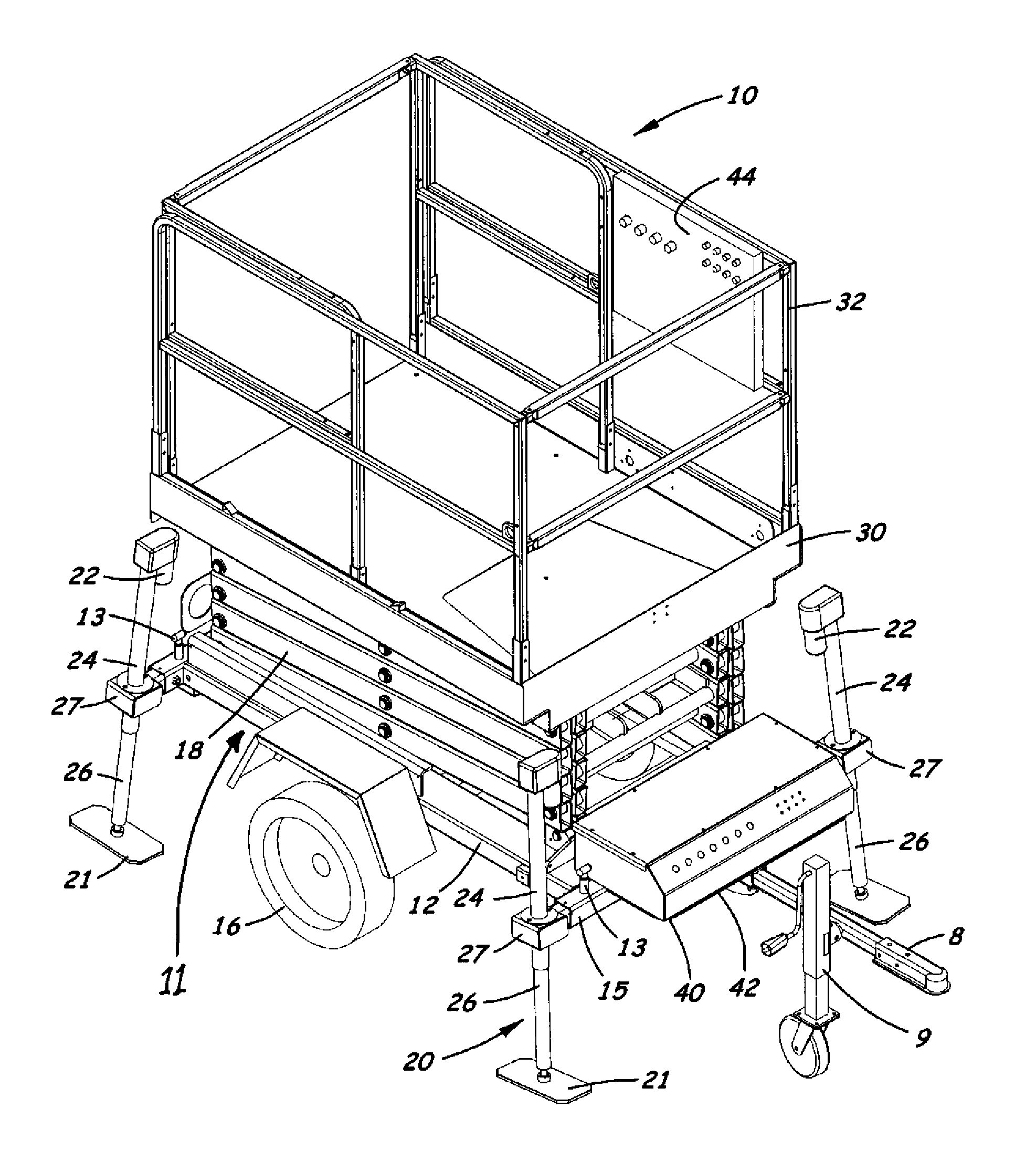 Aerial work platform apparatus and method