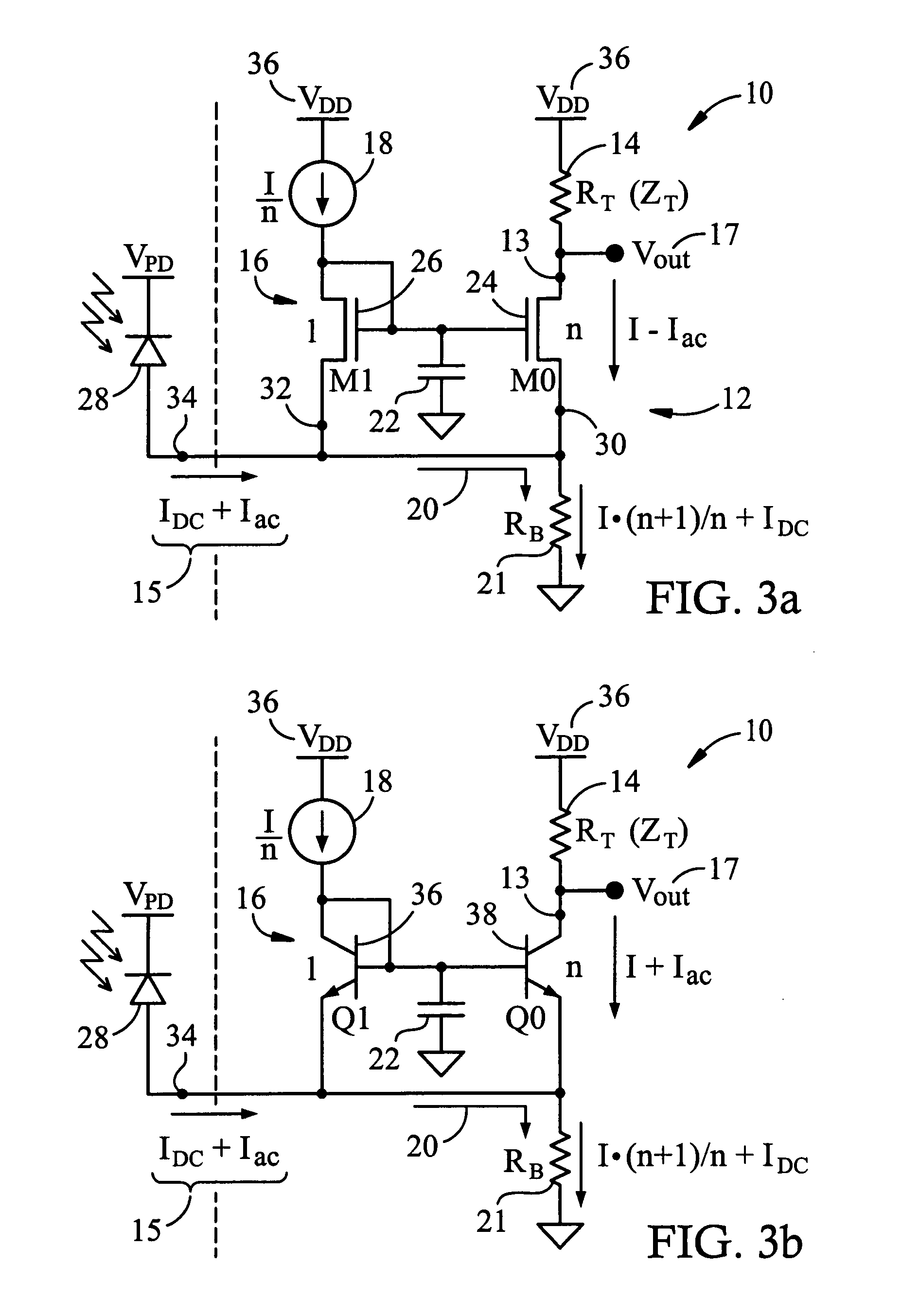 Low-voltage, low-power transimpedance amplifier architecture