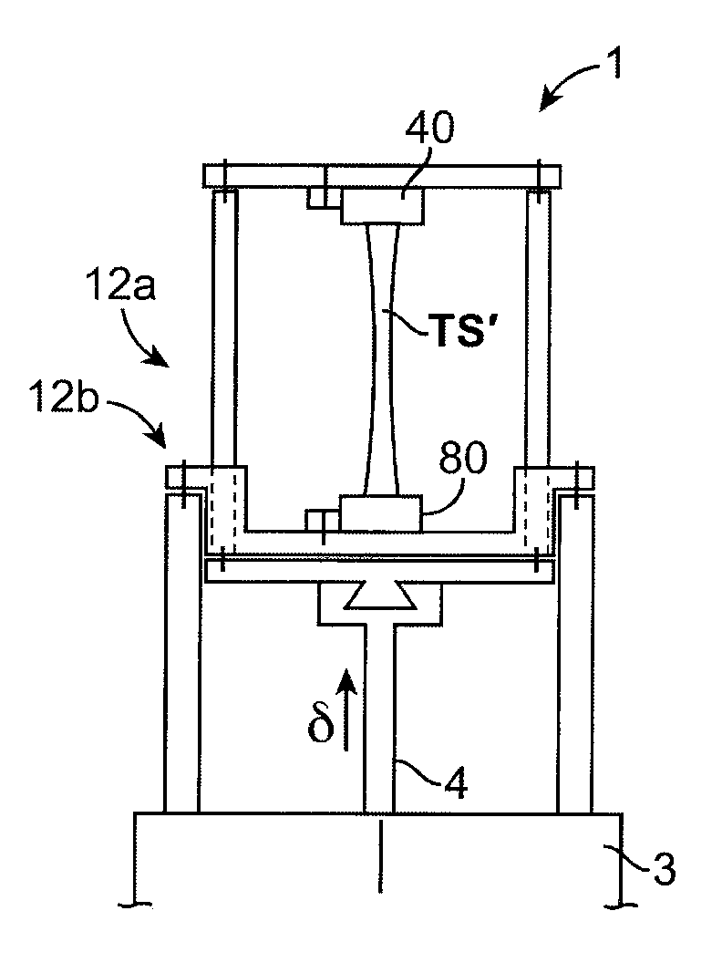 Fixture for mechanical analysis of a hollow tube