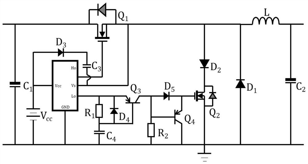 BUCK converter bootstrap drive circuit based on narrow pulse control