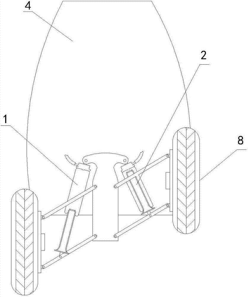 Vehicle with foot control balance system