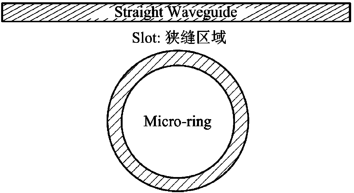 Slot waveguide based blood sugar detection apparatus