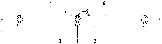 Height adjustable type temporary standard guardrail