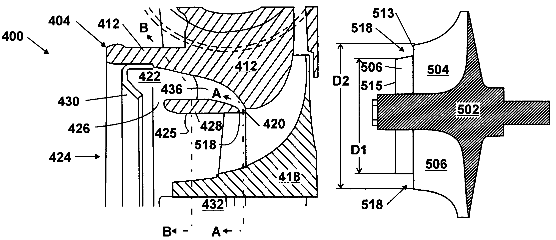 Engine intake air compressor having multiple inlets and method