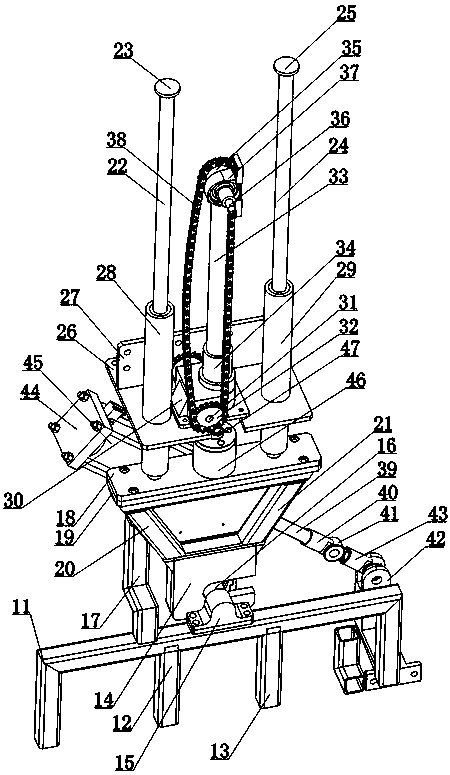 Cooling roller lifting, fine-adjusting and positioning device for gold stamping machine