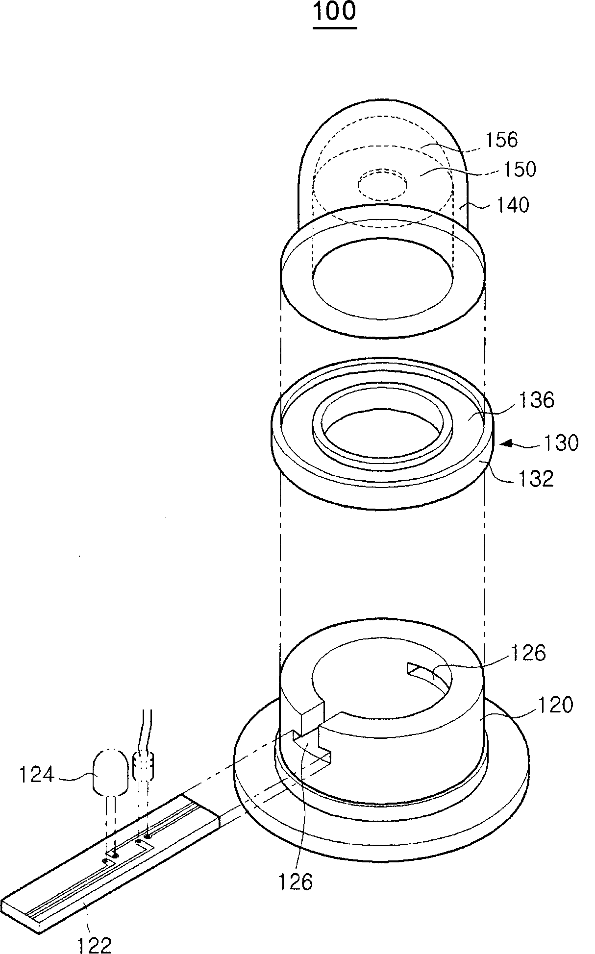 Heat- and light-radiating device for a moxibustion device for a thermotherapy apparatus