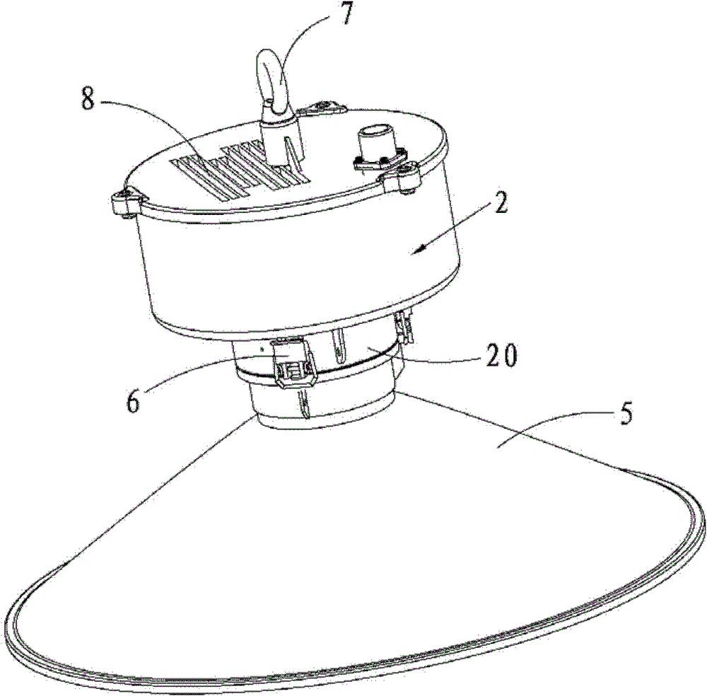 Automatic focusing mechanism of lamps and high dome lamps
