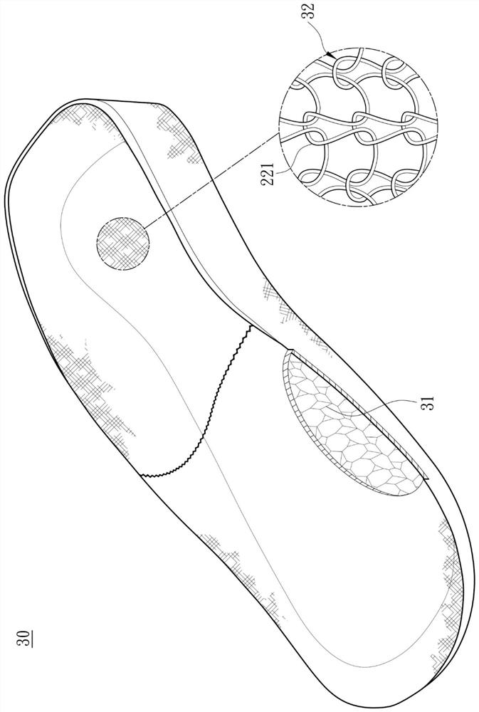 Method for manufacturing sole structure from braided fabric and sole structure