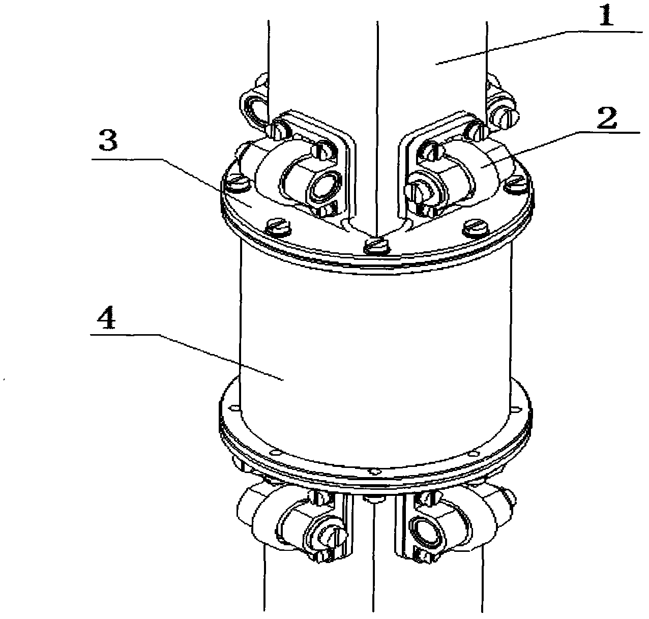 A rolling bearing linear guide device for a lunar rover single-wheel bench test device