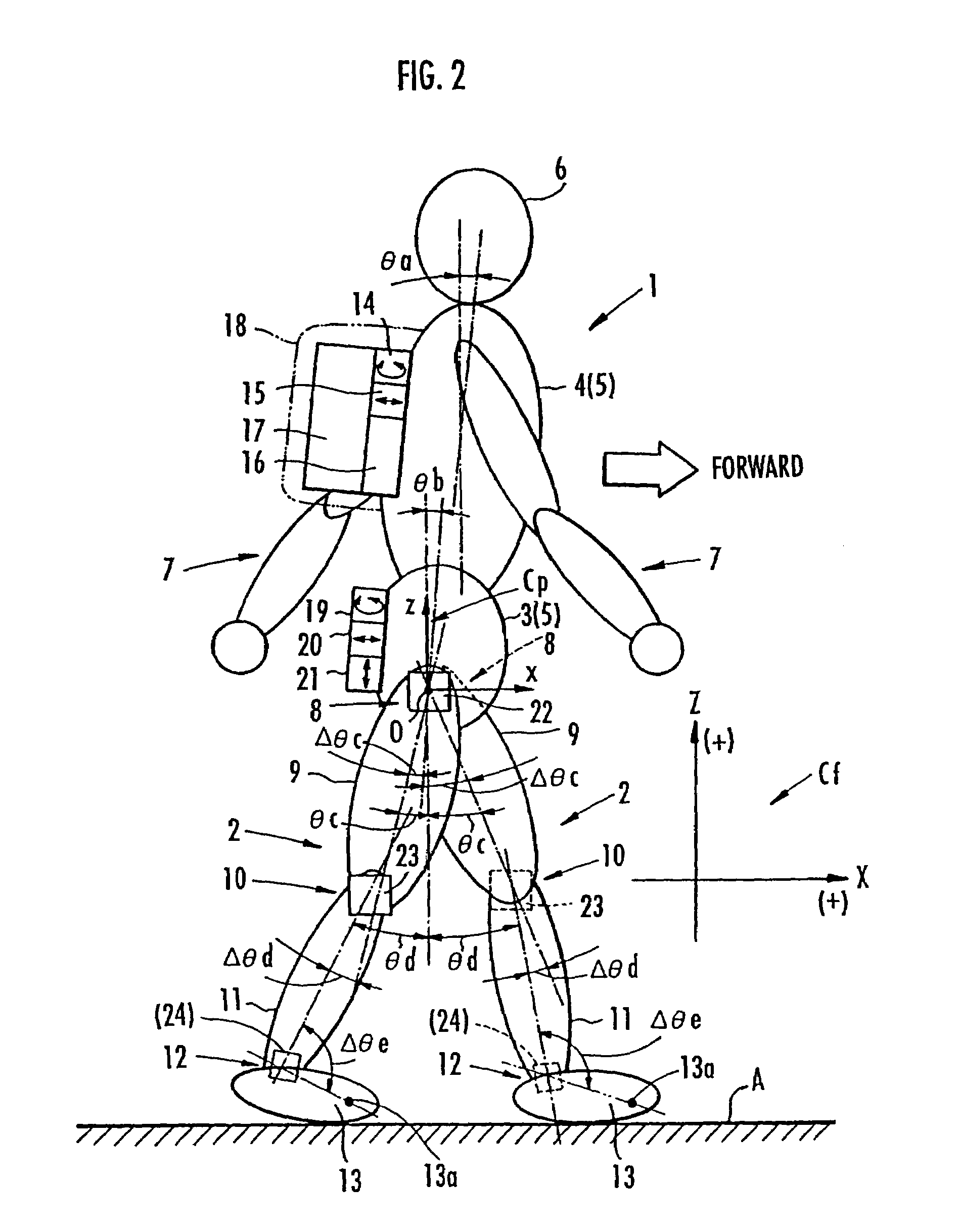Method of assuming acting point of floor reaction force to biped walking mobile body and method of assuming joint moment of biped walking mobile body