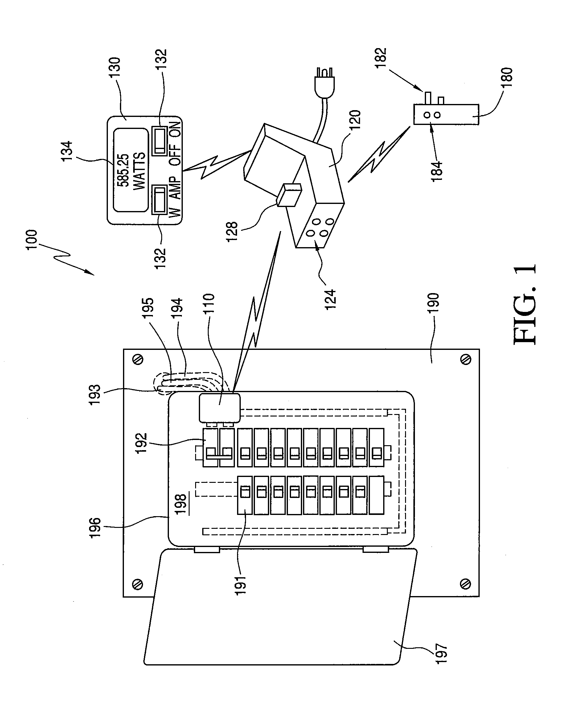 System and method for monitoring electrical power usage in an electrical power infrastructure of a building