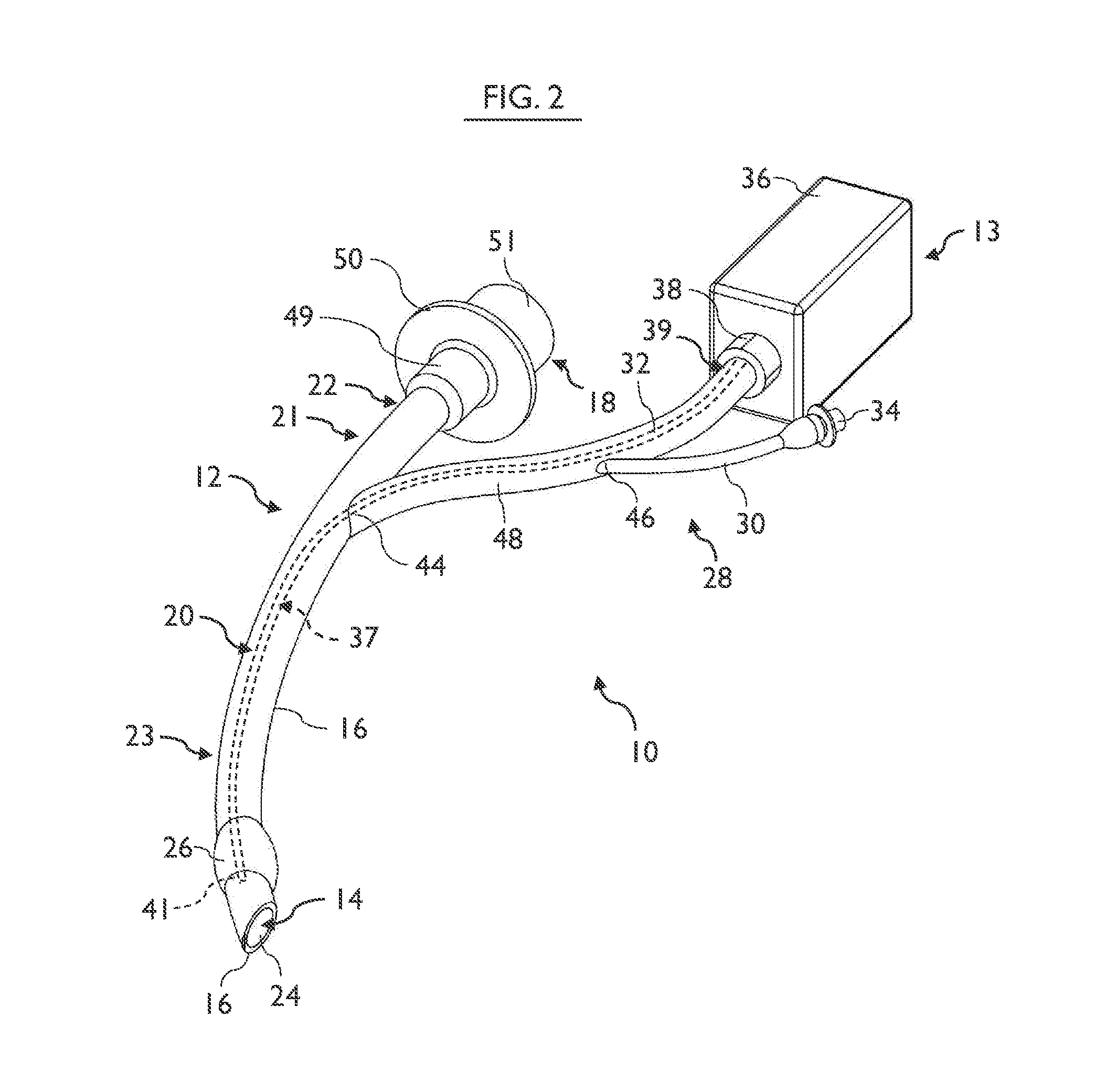 Methods and apparatus to deliver therapeutic non-ultraviolet electromagnetic radiation for an endotracheal tube