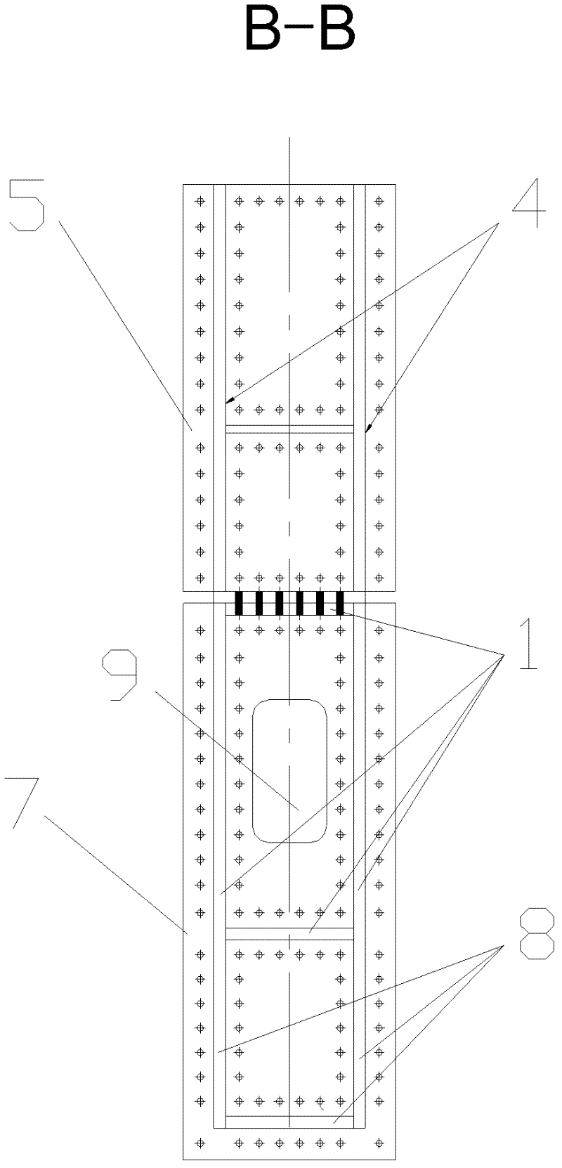 Connecting joint for beam, column and inclined strut of box section of boiler steel frame and construction method thereof