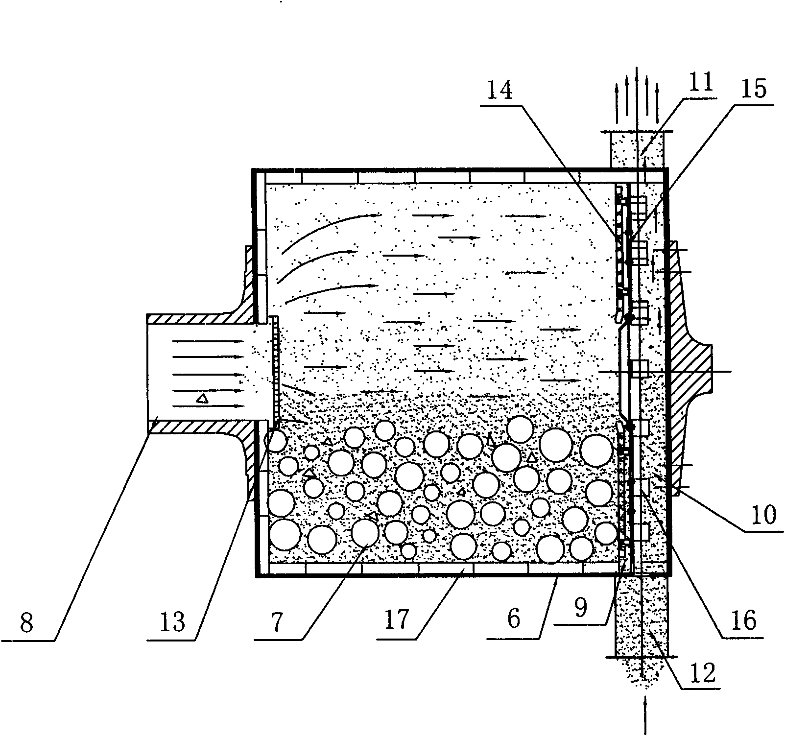 Semi-finished grinding process of cement wind selection pre-grinding and device thereof