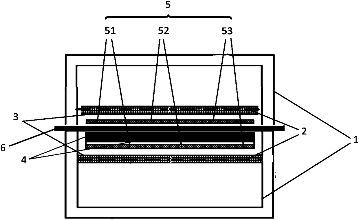 Single-piece permeameter, device for measuring single-piece test sample and measuring method