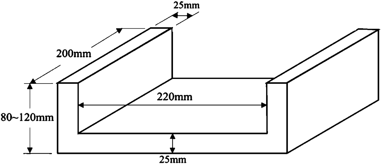 Single-piece permeameter, device for measuring single-piece test sample and measuring method