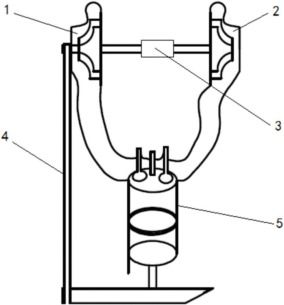 Automobile engine supercharging device and automobile engine supercharging method