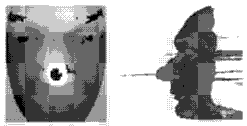 Three-dimensional face identification method with topology robustness