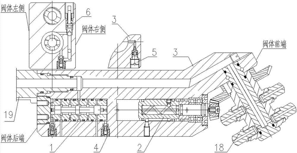 Hydraulic automatic reversing device