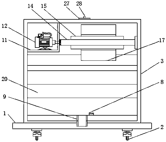 Layered sewage treatment transportation device