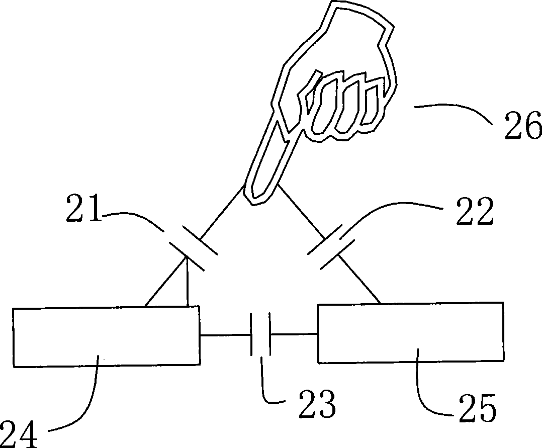 Condenser type touch screen substrate attaching method