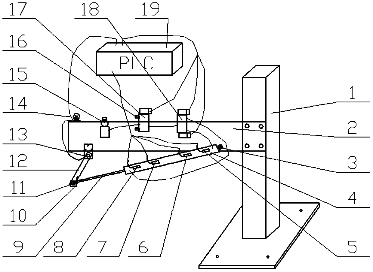 Durability test device for single-pole switch