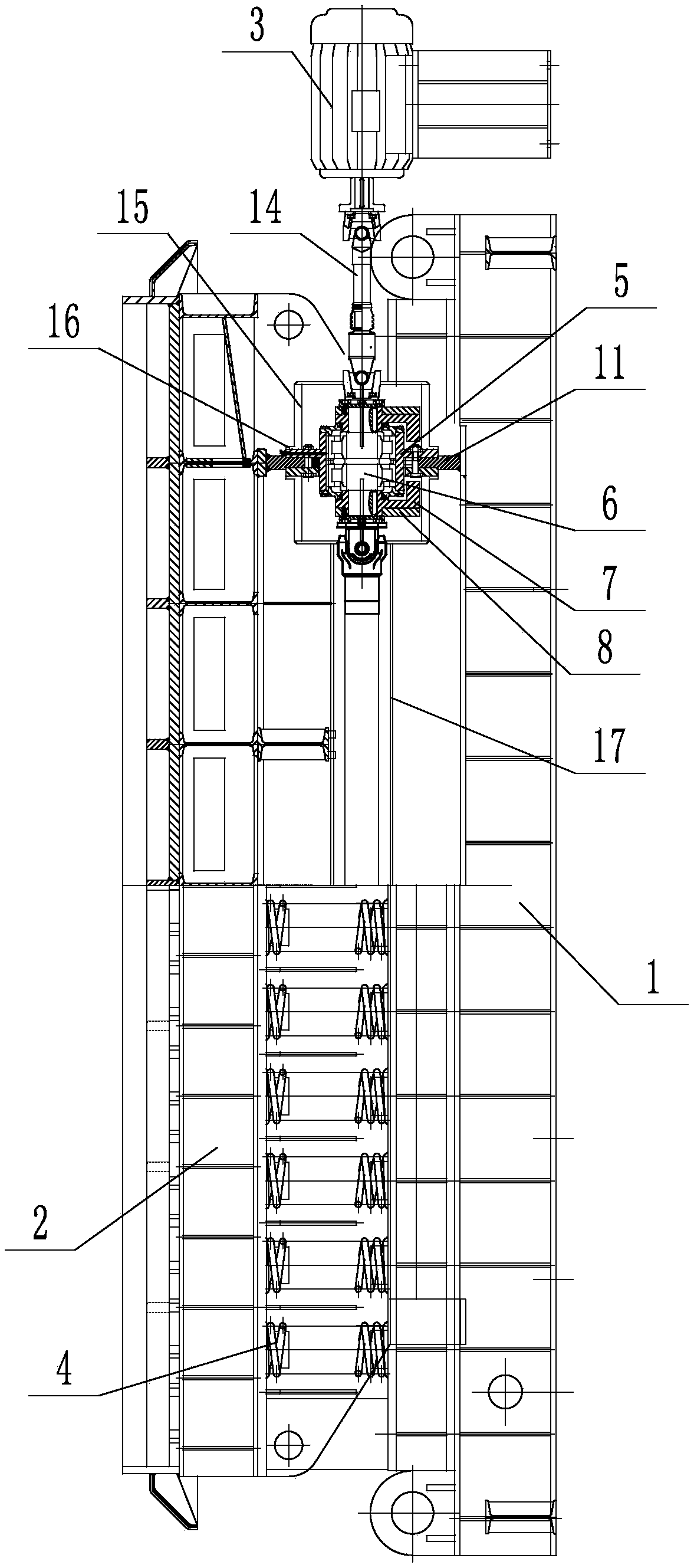 Exciter type inertia vibrating shakeout machine