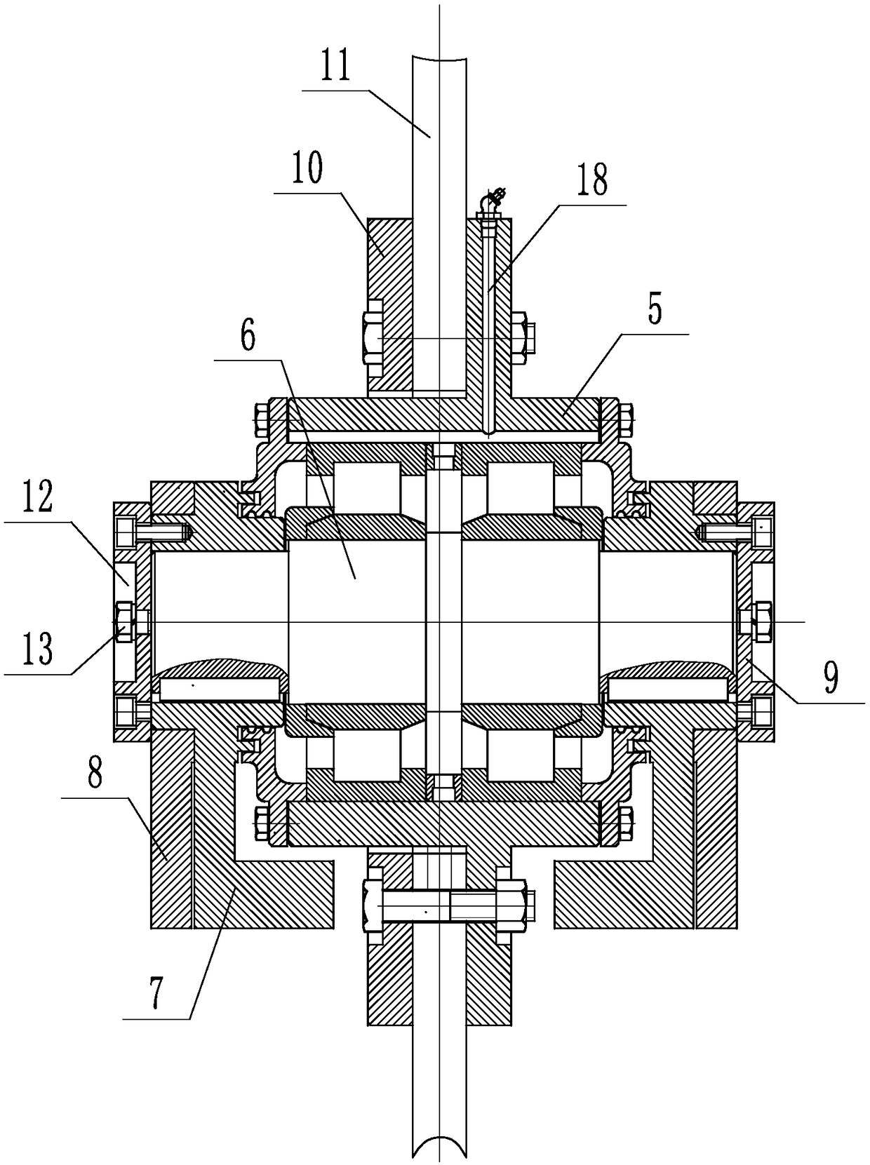 Exciter type inertia vibrating shakeout machine