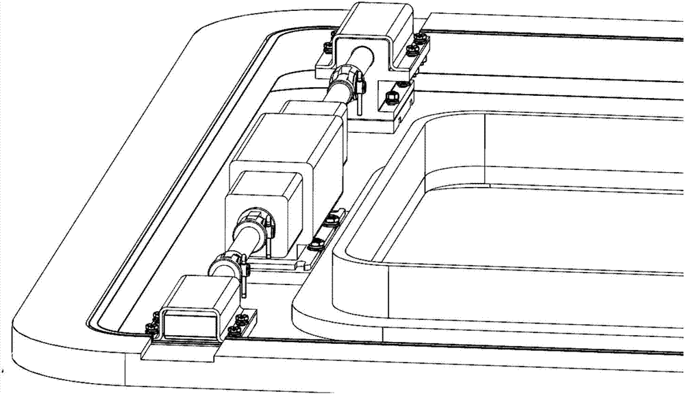 Electric control locking mechanism for tail door