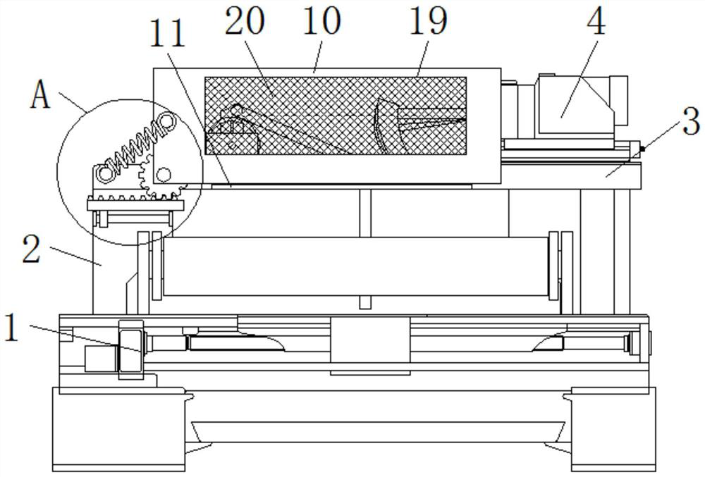 A protection mechanism for a textile water jet loom