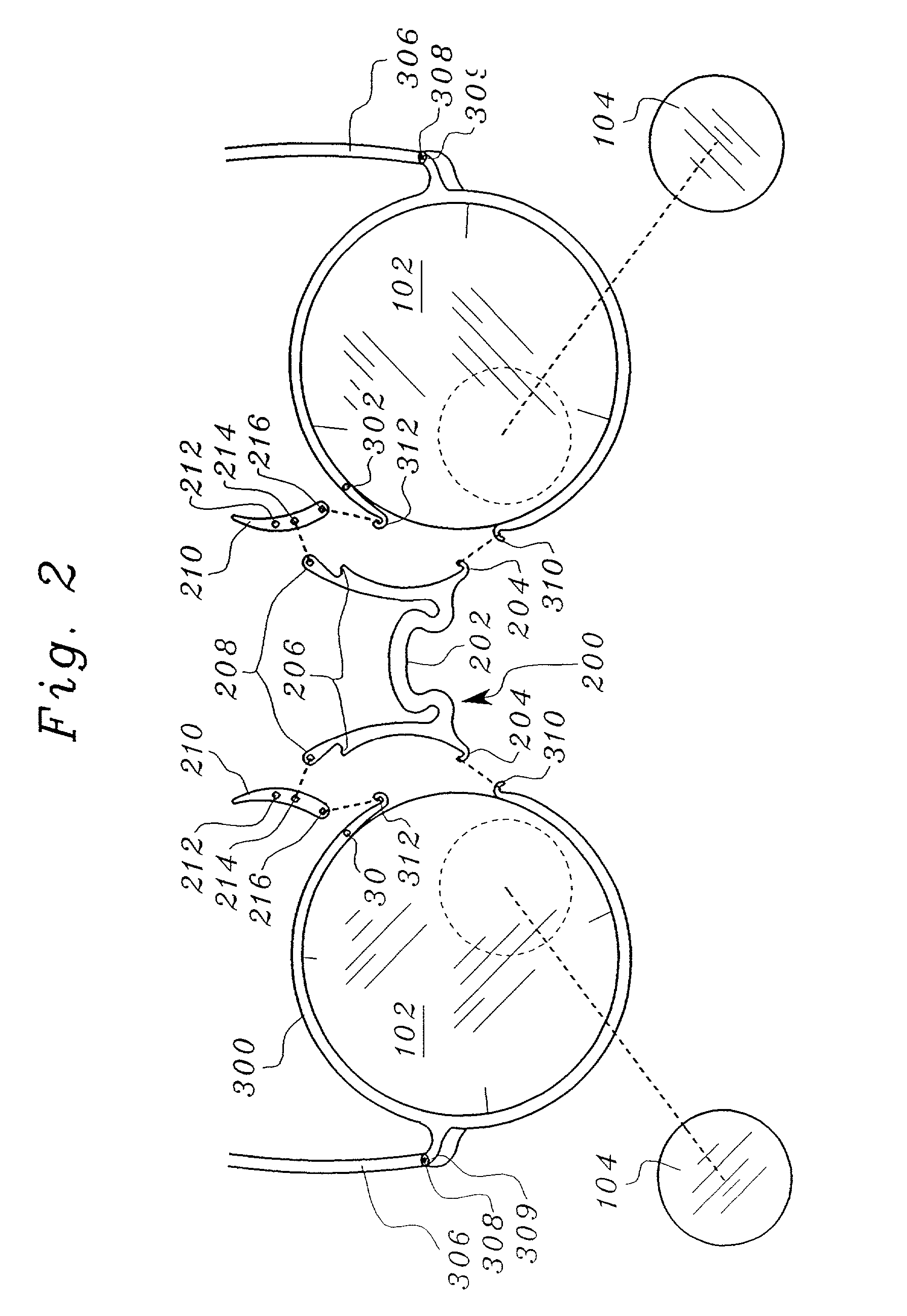 Interchangeable lens eyeglass system with interchangeable nosepiece