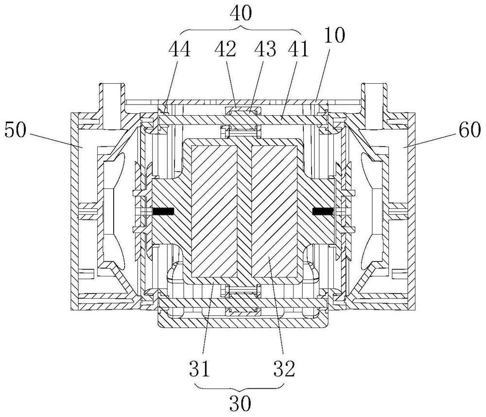 Improved air pump magnetic rod fixing structure