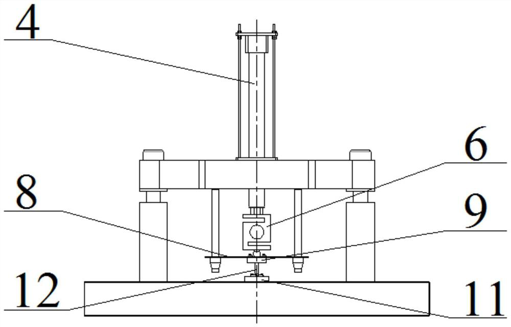 Static performance testing device suitable for multi-size static pressure air bearing