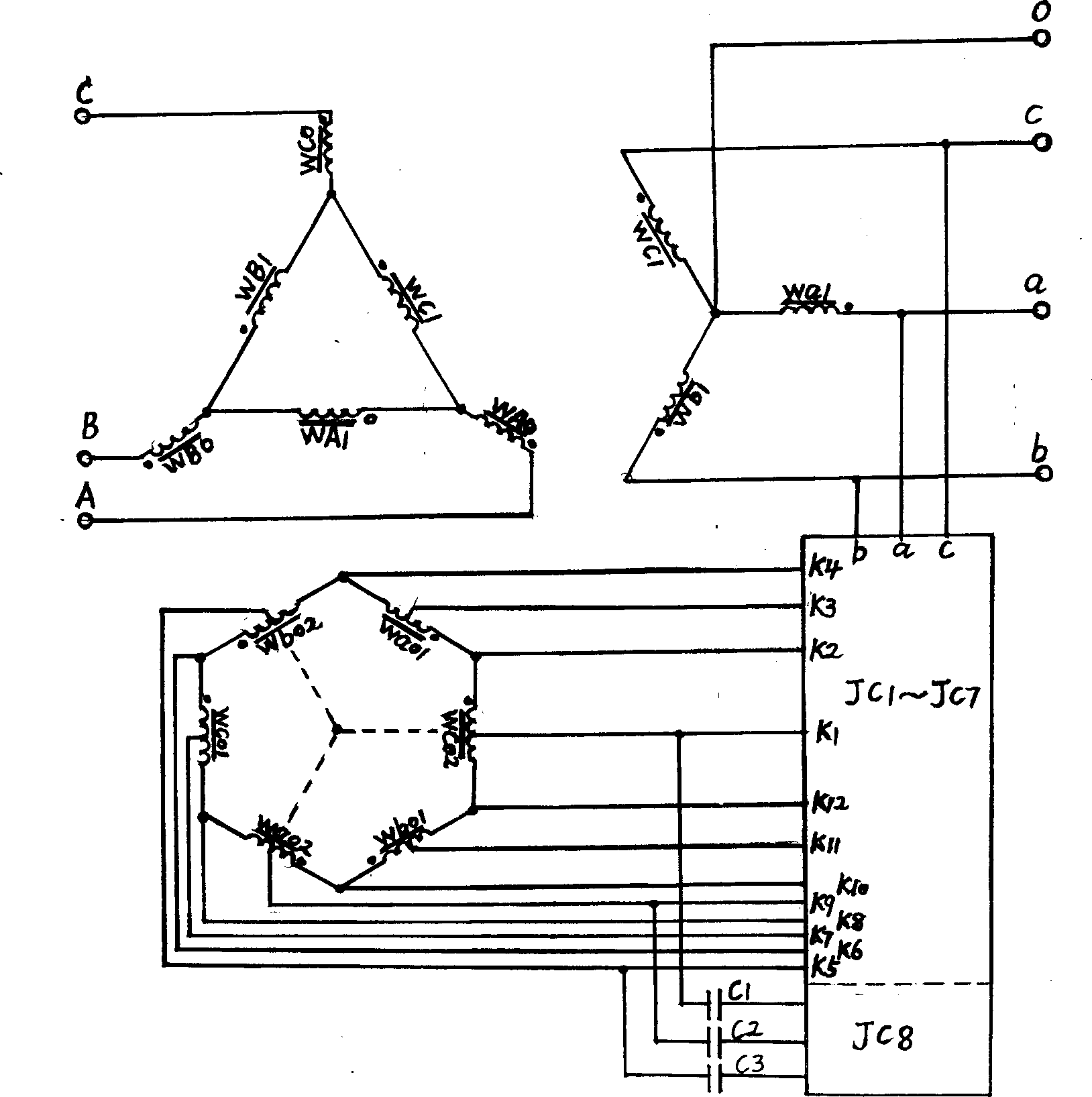 Curved compensating transformer and its phase-shift voltage regulating method