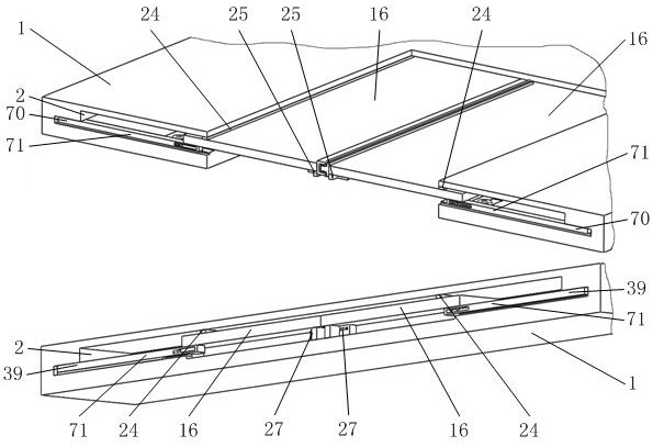 A car panoramic sunroof with compression