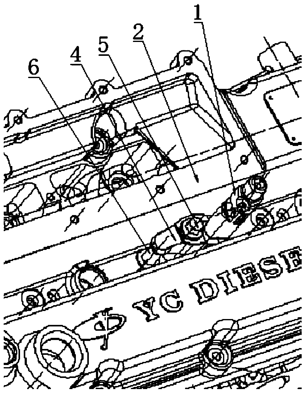 Fuel injector fixing structure