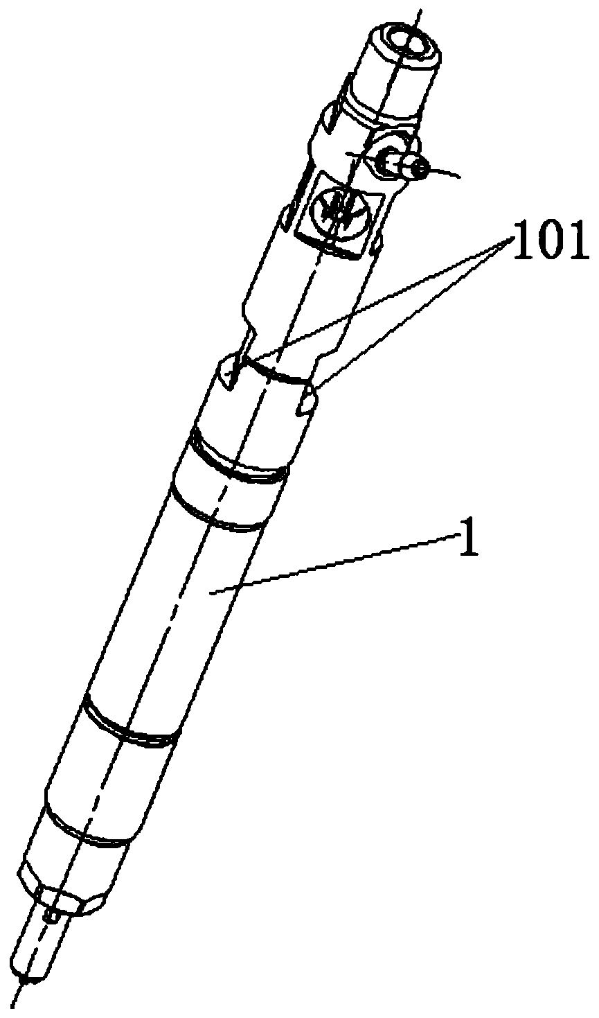 Fuel injector fixing structure